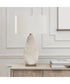 Palm Leaf White Table Lamp