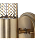 Cret 2 Light LED Brass Sconce
