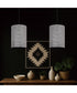 Shaka 1-Light Pendant Black / White