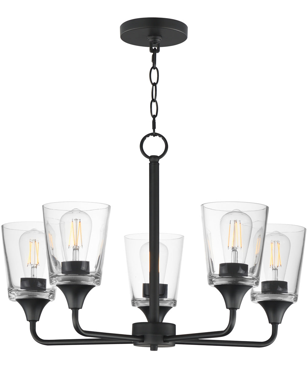 Hudson 5-Light Chandelier Black