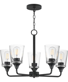 Hudson 5-Light Chandelier Black