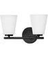 Bri 2-Light Small Two Light Vanity in Black