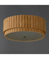 Satori 2-Light Flush Mount Natural Aged Brass