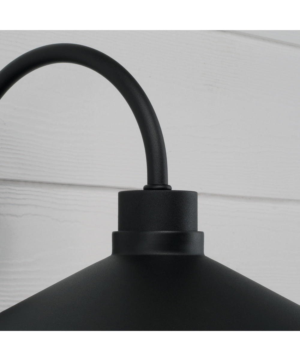 Lofton 1-Light Outdoor Wall-Lantern Black