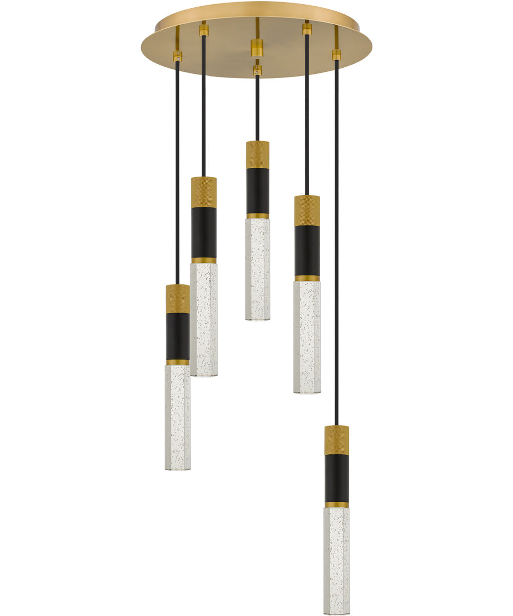Davies 5-light Pendant Brushed Gold
