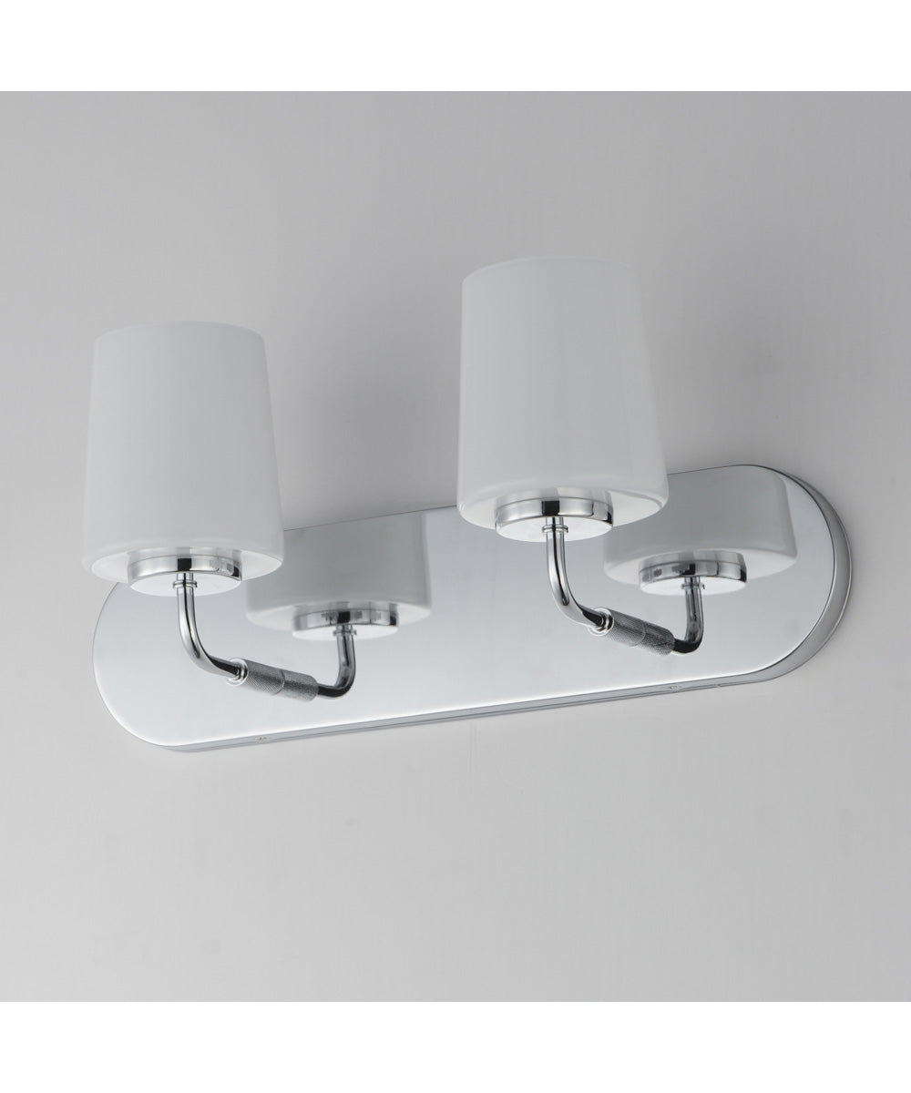 Durham 2-Light Strip Bath Vanity Polished Chrome