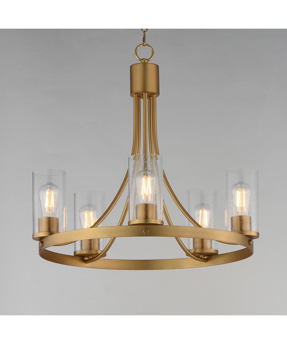 Livingston 5-Light Chandelier Natural Aged Brass