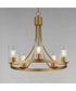 Livingston 5-Light Chandelier Natural Aged Brass