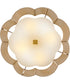 Sasha 4-Light Medium Semi-Flush Mount in Lacquered Brass