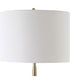 Modern Table Lamp with Crystal in Antique Brass