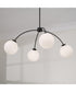 Amos 4-Light Chandelier Black Iron
