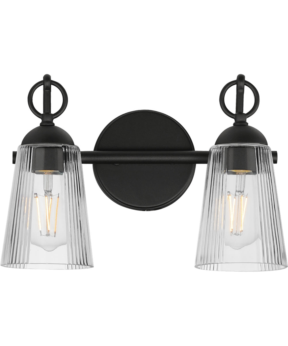 Jackson Hole 2-Light Wall Sconce Black