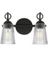 Jackson Hole 2-Light Wall Sconce Black