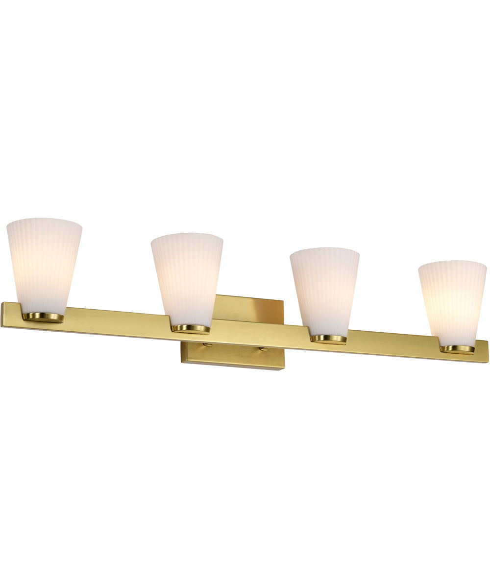 Royale 4-Light Vanity & Wall Burnished Brass