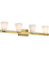 Royale 4-Light Vanity & Wall Burnished Brass