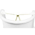 4"W x 4"H Down White Clip-on Sconce Half-Shell Lampshade