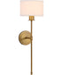 Rayburn Wall Mount Light Fixture Brushed Brass