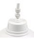Outdoor Barn Gooseneck Wall Light White Finish, 15"h