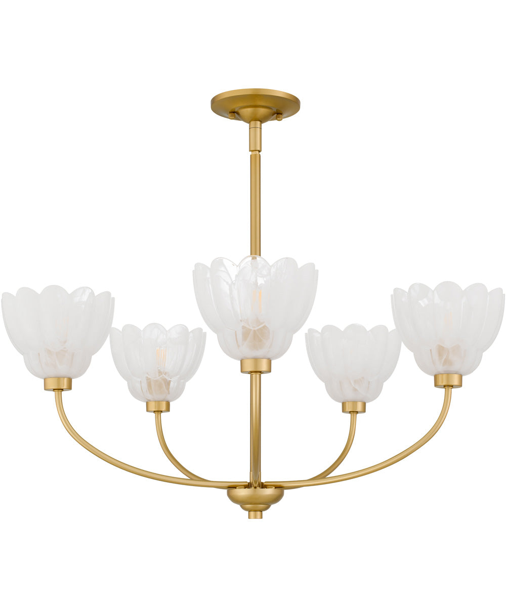 Whitecap 5-light Chandelier Brushed Gold