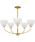 Whitecap 5-light Chandelier Brushed Gold