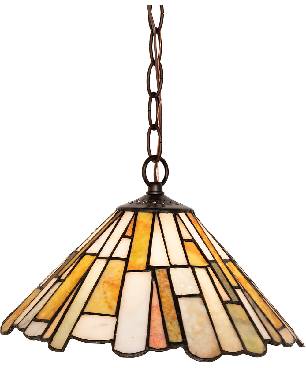 13" Wide DeLighta Jadestone Pendant