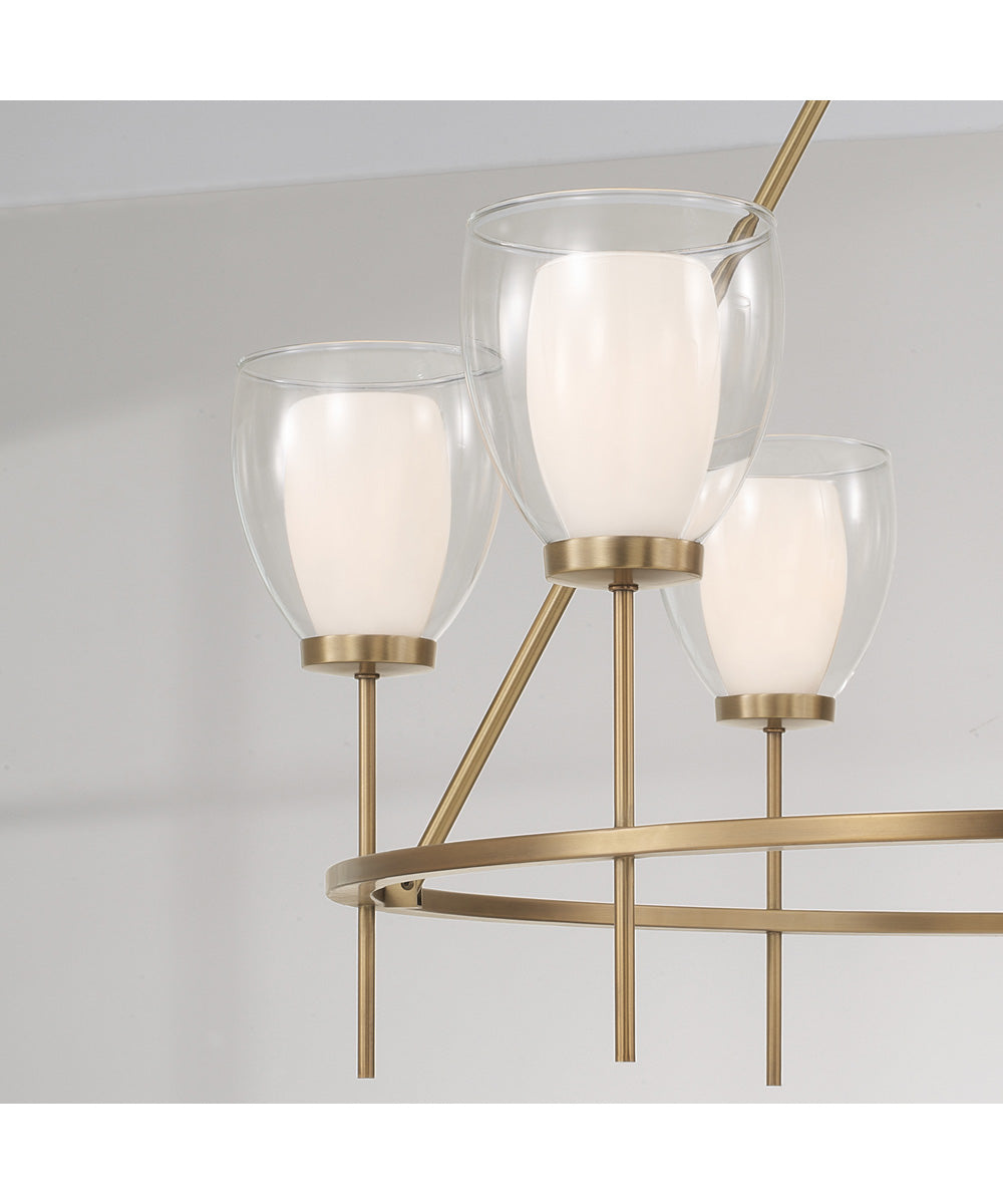 Joss 6-Light Chandelier Aged Brass