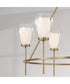 Joss 6-Light Chandelier Aged Brass