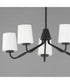 Durham 5-Light Chandelier Black