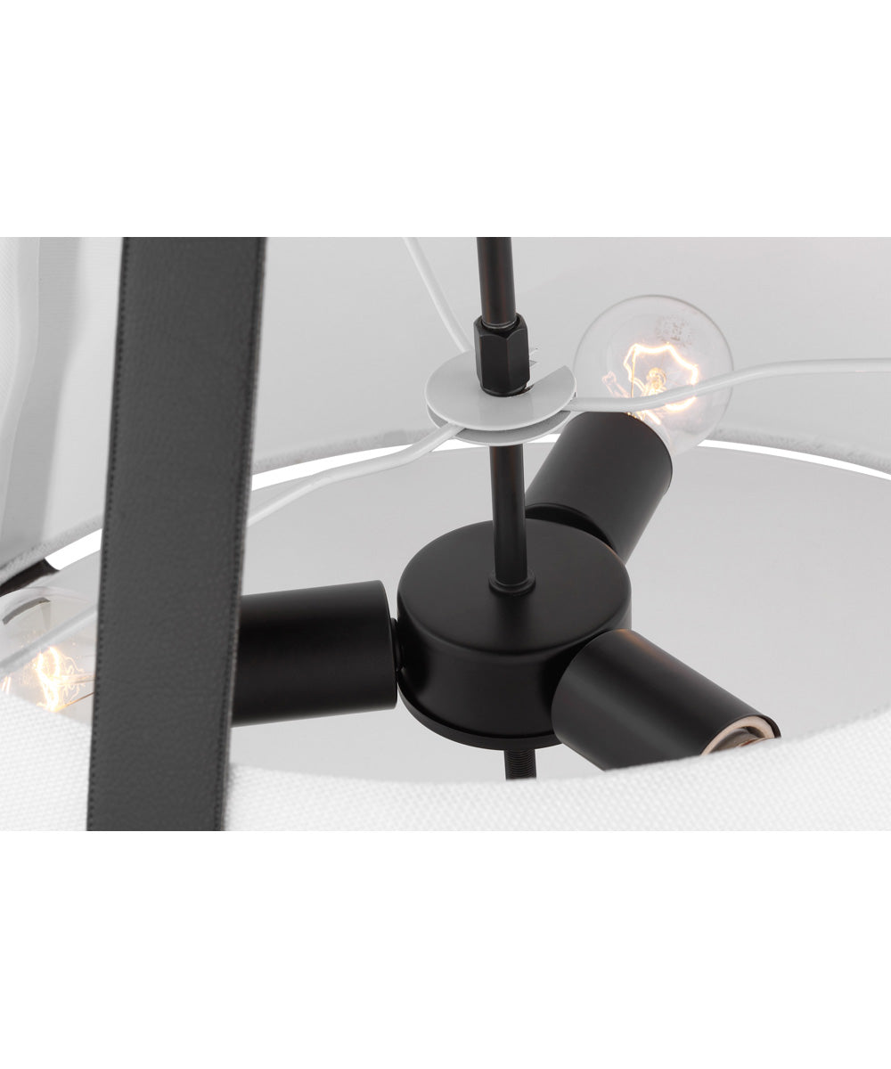 Brewster 3-Light Pendant Black