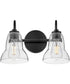 Vera 2-Light Small Two Light Vanity in Black