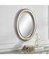 22x30" Wall Mirror Metallic Silver with Subtle Brown Antiquing