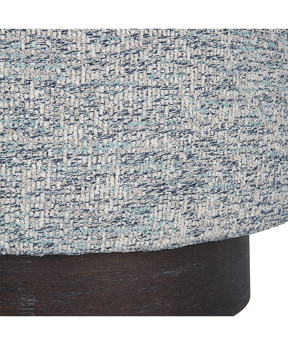 Avila Tweed Round Ottoman