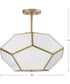 Latham 18 in. 3-Light Flush Mount Vintage Gold