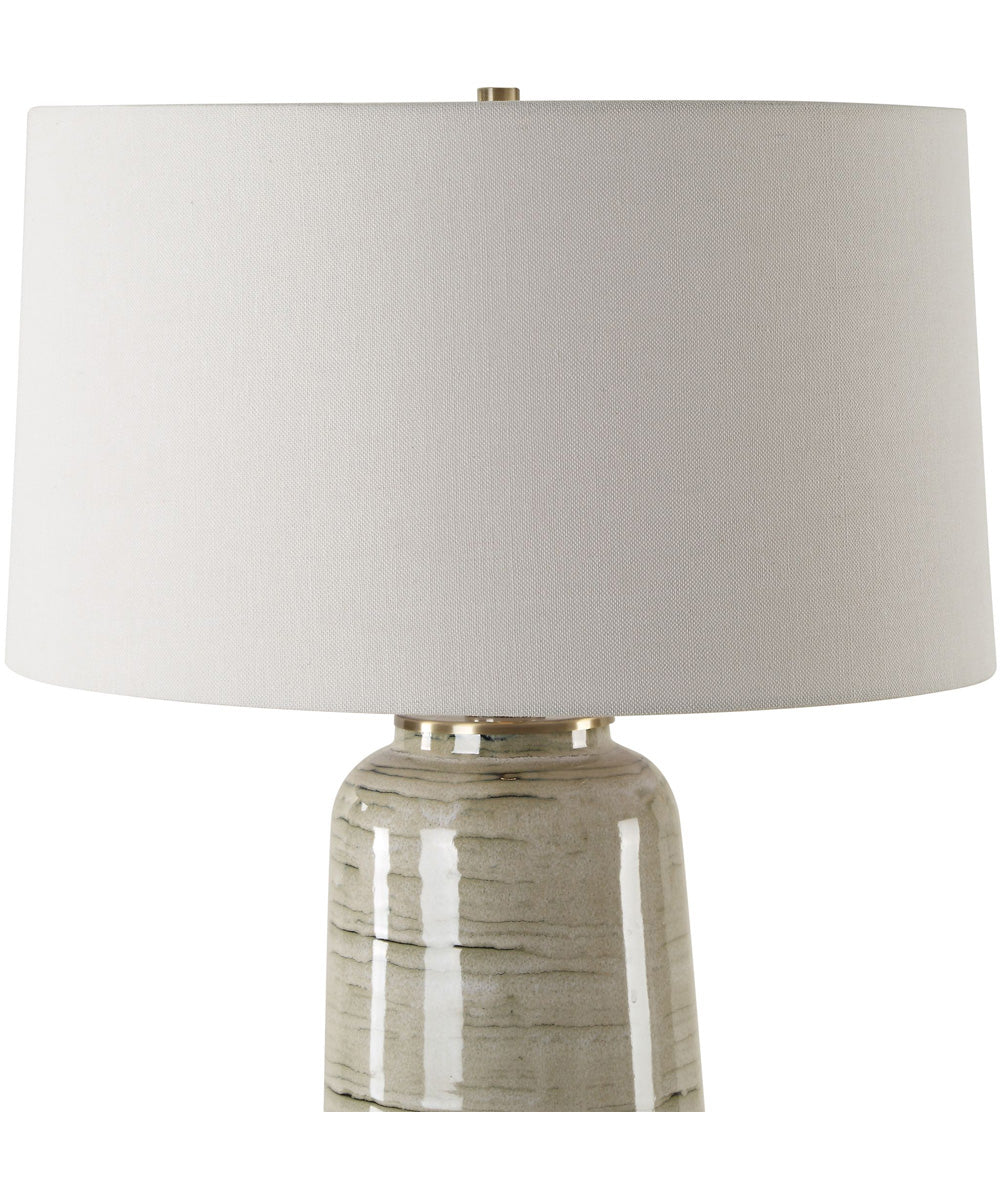 Strata Tan Glaze Table Lamp