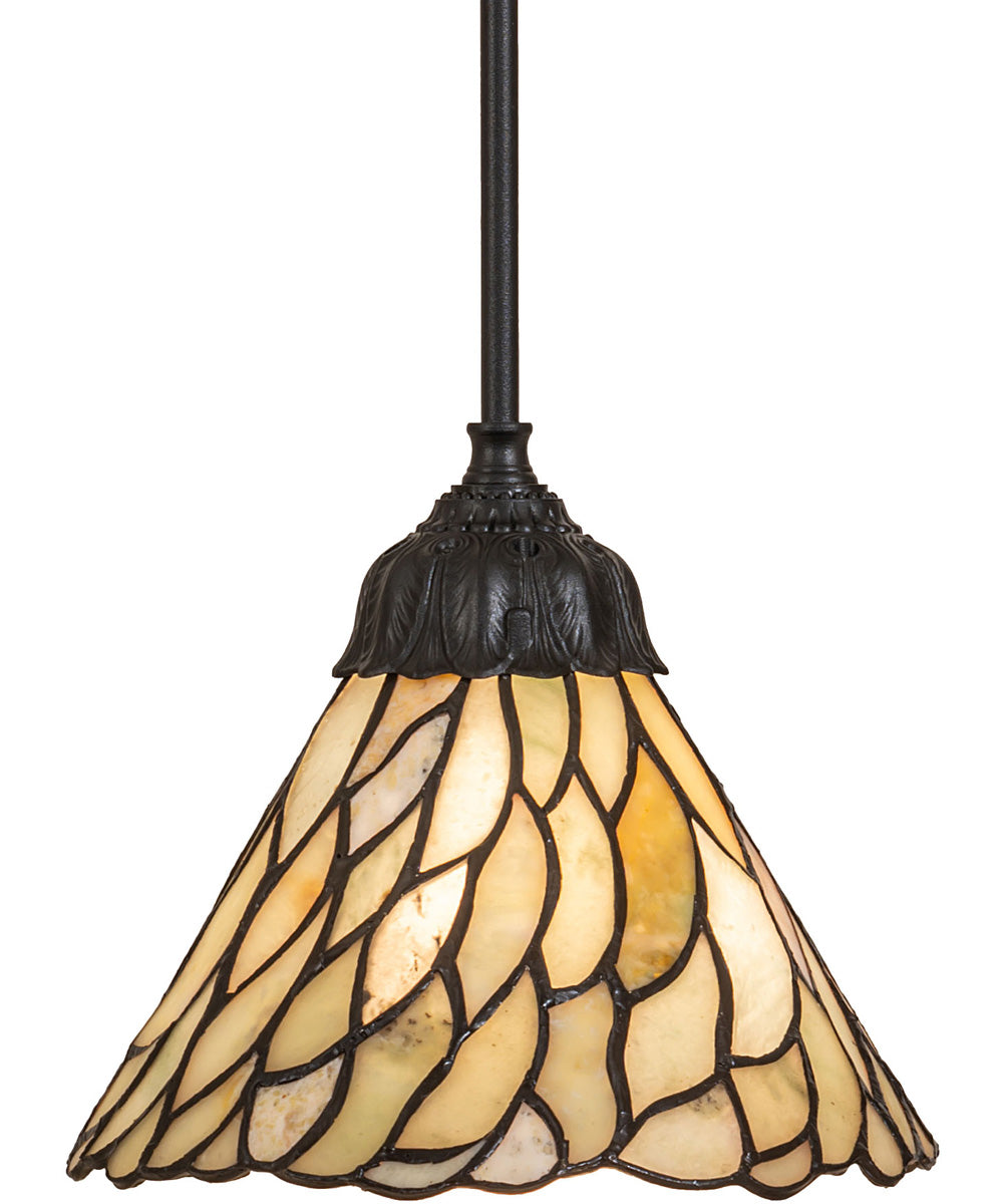 8" Wide Willow Jadestone Mini Pendant Light