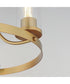 Livingston 3-Light Chandelier Natural Aged Brass