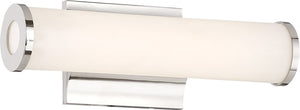 15"W Saber 1-Light LED Vanity & Wall Polished Nickel