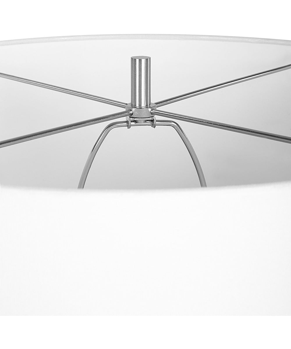 Laced Up Sea Foam Glass Table Lamp