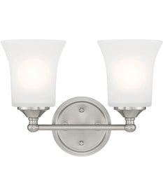 Bronson 2 Light Vanity Brushed Nickel