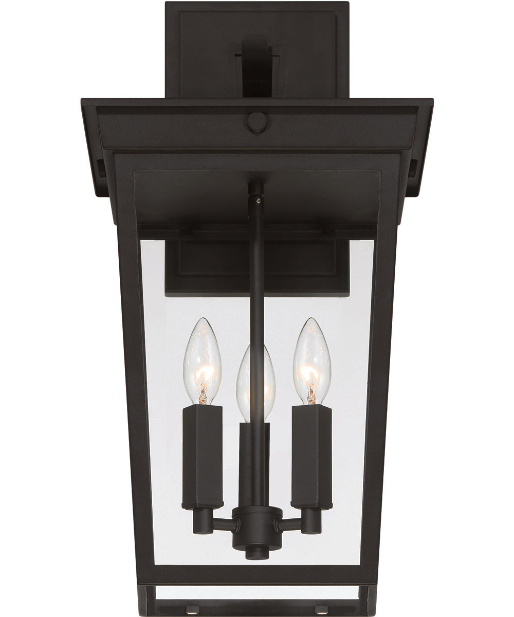 Duncan 3-Light Outdoor Lighting Textured Black