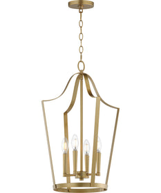 Arden 4-Light Pendant Natural Aged Brass
