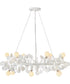 Lolli 12-Light Medium Single Tier Chandelier in Textured Plaster
