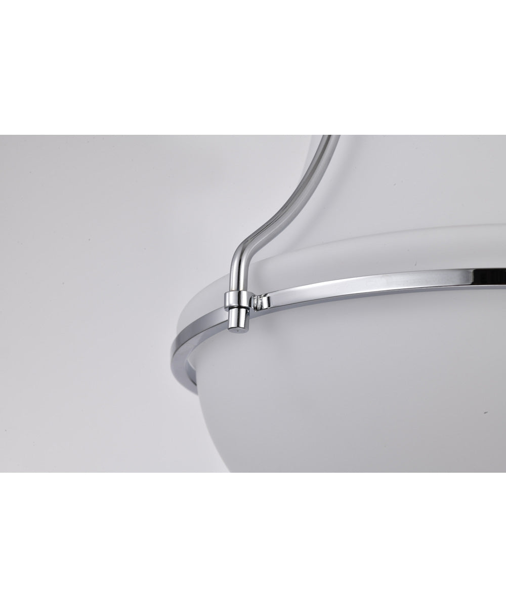 Valdora 1-Light Pendant Polished Nickel