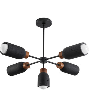 Pompeii 5-Light Pendant Lava / Black