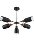 Pompeii 5-Light Pendant Lava / Black