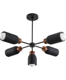 Pompeii 5-Light Pendant Lava / Black