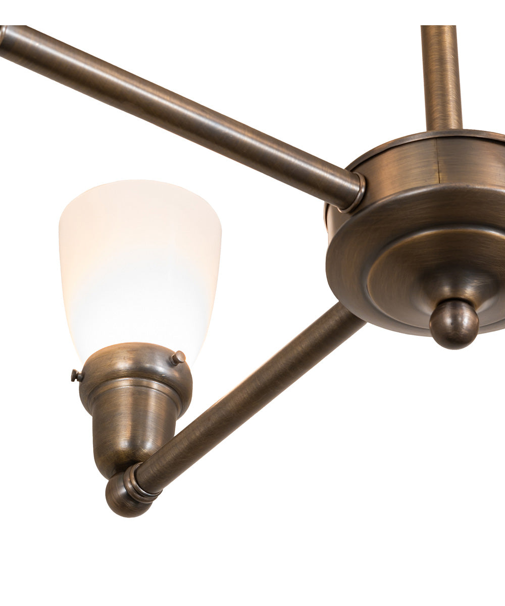 27" Wide Revival Oyster Bay Goblet 4 Light Chandelier