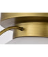 Lakeshore 1-Light Close-to-Ceiling Natural Brass