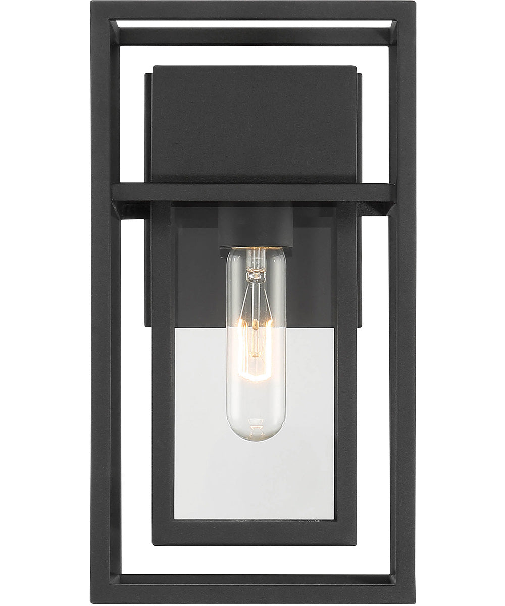 Burton 1 Light Wall Lantern Black