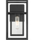 Burton 1 Light Wall Lantern Black